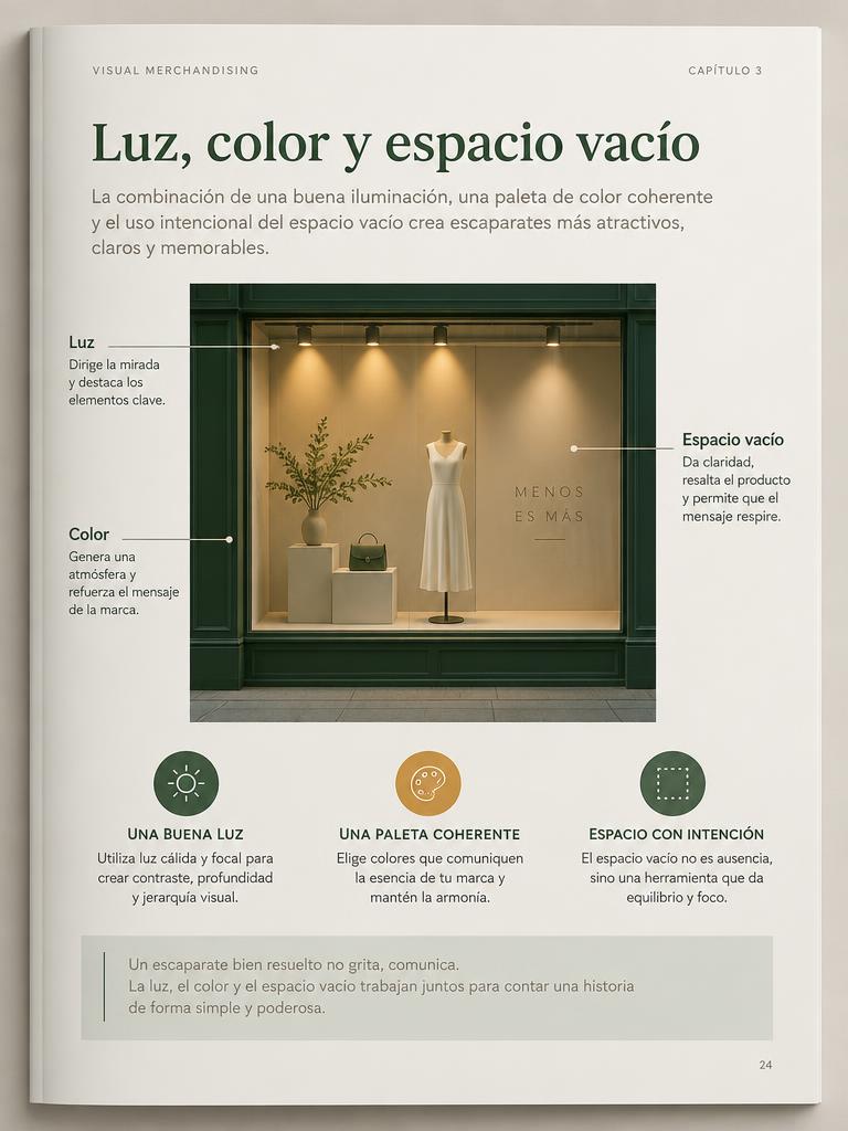 Luz, color y espacio vacío